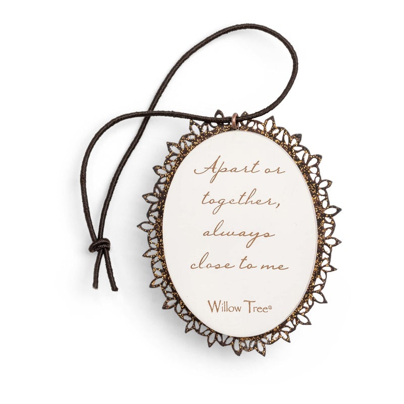 Willow Tree Heart of Gold Metal-Edged Ornament, Sculpted Hand-Painted Bas Relief - Image 2